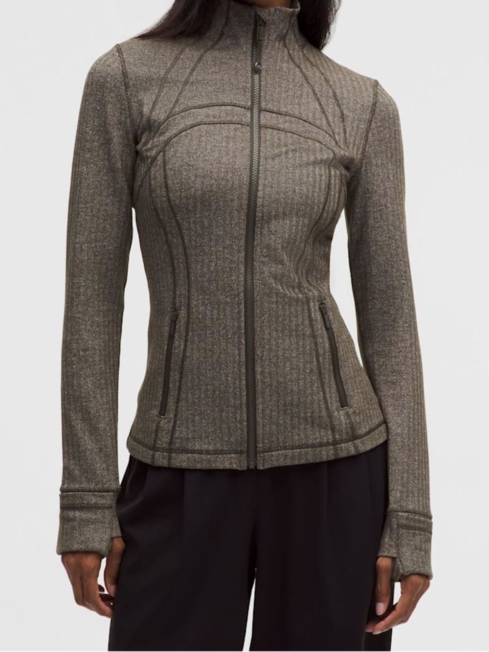 Women’s lululemon Herringbone Green Define Jacket Herringbone Size 6